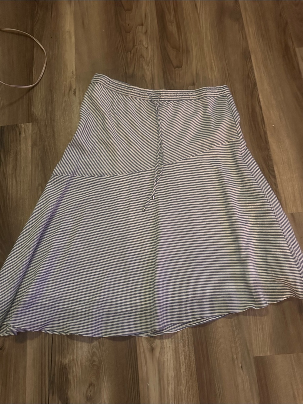 Ralph Lauren Striped Circle Skirt - White & Navy